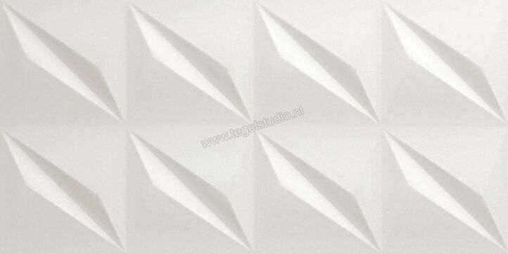 Atlas Concorde 3D Wall 3D Flash White 40x80 cm Wandtegel Mat Gestructureerd 8DFW | 179625
