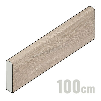 Love Tiles Timber Tortora 8x100 cm Plint Mat Gestructureerd Natur 661.0033.037 | 181271
