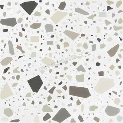 Quintessenza Confetti BiancoBeige 18.6x18.6 cm Decor Mat Vlak Anti-Slip CNF103M | 183704