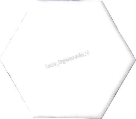 Alcoceram Manual Exagono Blanco 115x10 cm Wandtegel Glanzend Vlak EX1101 | 184071