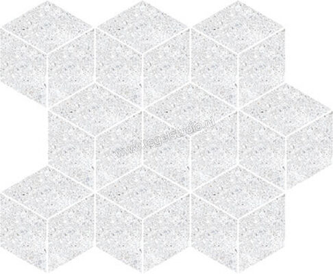 Keraben Underground White 26x30 cm Mozaiek Cube Mat Vlak Naturale P0000160 | 187717