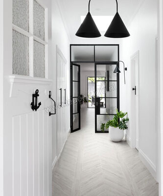  Marazzi Oltre White 11x54 cm Vloertegel / Wandtegel Chevron Mat Vlak Naturale MA8R | 190360