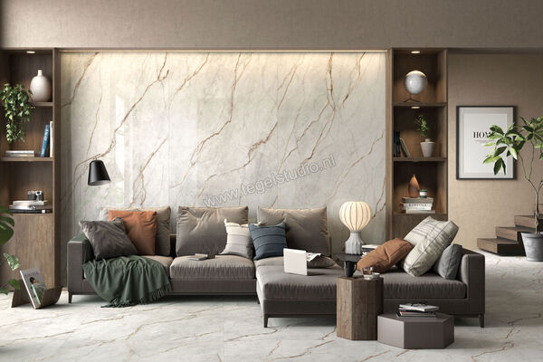  Imola Ceramica The Room Grey Roots 120x278 cm Vloertegel / Wandtegel Dikte: 6,5 mm Glanzend Vlak Lappato GRE RO6 278 LP | 193580