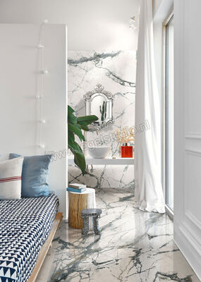  Imola Ceramica The Room Inv White 120x278 cm Vloertegel / Wandtegel Dikte: 6,5 mm Glanzend Vlak Lappato INV WH6 278 LP | 193832
