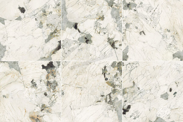 Imola Ceramica The Room quartzite patagonia PAT WH 120x120 cm Vloertegel / Wandtegel Glanzend Vlak Lappato PAT WH6 120 LP | 194504