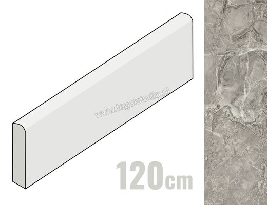 Imola Ceramica The Room gris breche BRE DU 6x120 cm Plint Mat Vlak Naturale BRE DU6 BT120 | 194555