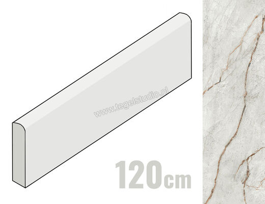 Imola Ceramica The Room grey roots GRE RO 6x120 cm Plint Mat Vlak Naturale GRE RO6 BT120 | 194573