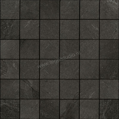 Imola Ceramica X-Rock Black N 30x30 cm Mozaiek Mat Gestructureerd Naturale MK.X-ROCK 30N | 196016