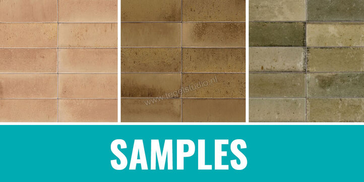 Marazzi Lume Pink - Beige - Musk 6x24 cm Monsterpakket MIx Glanzend Vlak MPLume2 | 200428