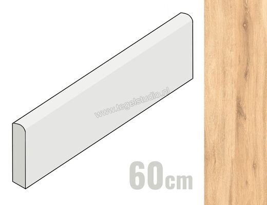 Keraben Naturwood Malt 8x60 cm Plint Mat Gestructureerd P0002861 | 201115