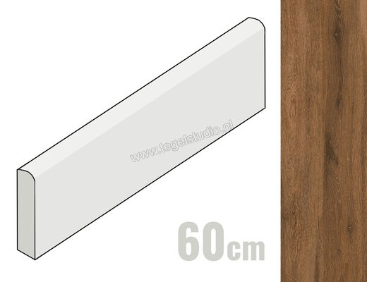 Keraben Naturwood Moka 8x60 cm Plint Mat Gestructureerd P0002858 | 201118