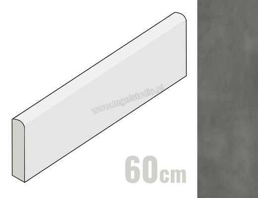 Marca Corona Multiforme Carbone 7.2x60 cm Plint Mat Vlak I910 | 204820