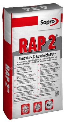 Sopro Bauchemie Renovatie en uitvlakstuc Renovatie en uitvlakstuc Rap 2 2-20 mm 25 kg 434-21 | 207084