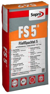 Sopro Bauchemie FS5 Nivelleer Simpel Nivelleer 0,5-5 mm 25 kg 549-21 | 207144