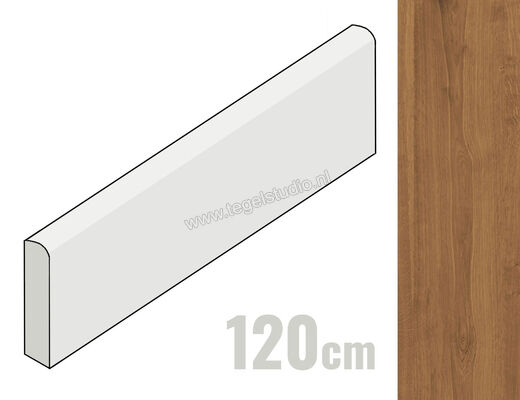 Villeroy & Boch Oak Side Cognac 8x120 cm Plint Mat Gestructureerd 2139 HE30 0 | 209898