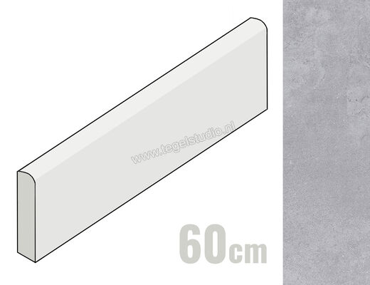 Topcollection Block Grey 7x60 cm Plint Mat Gestructureerd CV0180162 | 209943