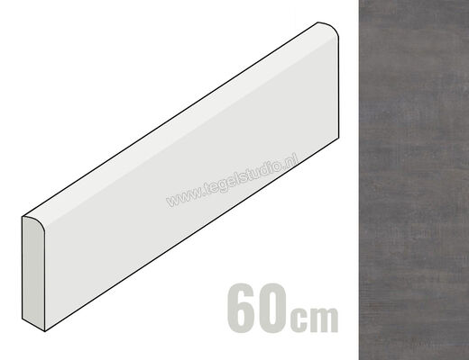 Century Titan Aluminium 5.4x60 cm Plint Mat Vlak Naturale CV0107260 | 210003