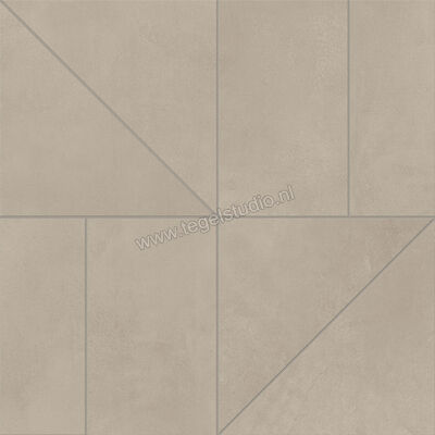 Marca Corona Multiforme Dune Fossile 29.2x29.2 cm Decor Zig Mosaik Mat Vlak J311 | 210348