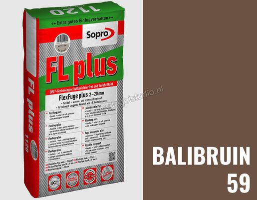 Sopro Bauchemie FL plus Voegmortel Flexvoeg 5 kg Balibruin-59 1128-05 | 214521