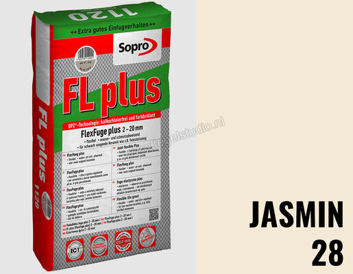 Sopro Bauchemie FL plus Voegmortel Flexvoeg 15 kg Jasmijn-28 1133-15 | 214614