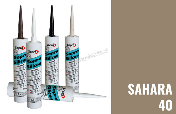 Sopro Bauchemie Silicon Keramische siliconen kit 310 ml Sahara-40 6HW5604043 (723-310) | 214719
