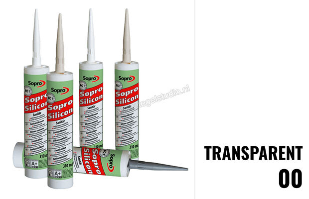 Sopro Bauchemie Sanitair Siliconen Kit Sanitair Siliconen Kit 310 ml Transparant-00 052-310 | 214857