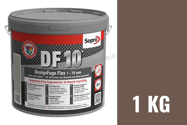 Sopro Bauchemie Designvoeg Flex DF10 Voegmortel 6 emmers 1 kg per doos Mahonie-55 1075-01 | 214974