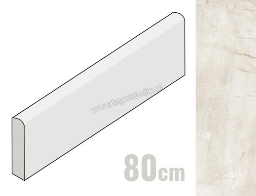  Del Conca Climb Bianco 7x80 cm Plint Mat Gestructureerd Naturale G0CL10R80 | 215760