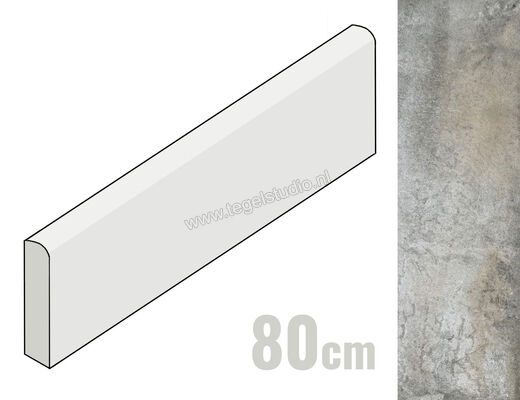  Del Conca Climb Grigio 7x80 cm Plint Mat Gestructureerd Naturale G0CL05R80 | 215763