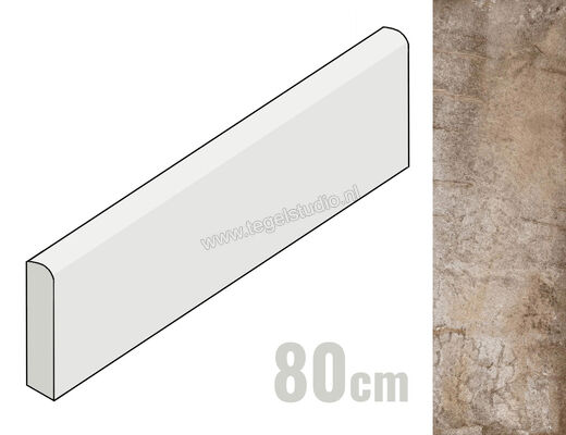  Del Conca Climb Noce 7x80 cm Plint Mat Gestructureerd Naturale G0CL09R80 | 215769
