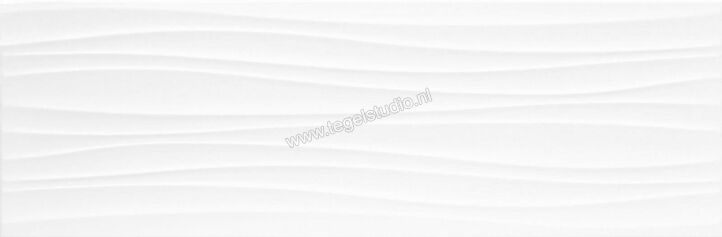 Marazzi Absolute White White 25x76 cm Wandtegel Struttura Twist 3D Mat Gestructureerd M020 | 220506