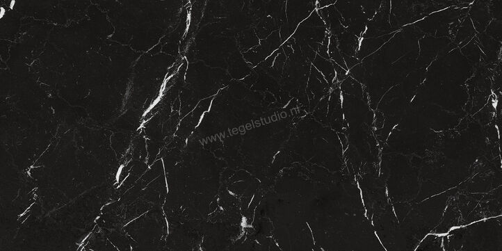 Marazzi Allmarble Elegant Black Lux 75x150 cm Vloertegel / Wandtegel Glanzend Vlak Lux M393 | 220827