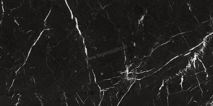 Marazzi Allmarble Elegant Black Lux 75x150 cm Vloertegel / Wandtegel Glanzend Vlak Lux M393 | 220842