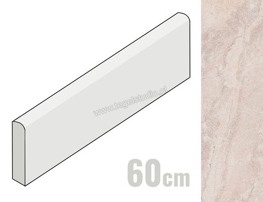 Marazzi Alba Blanco 8x60 cm Plint Mat Vlak Naturale M9CR | 221403