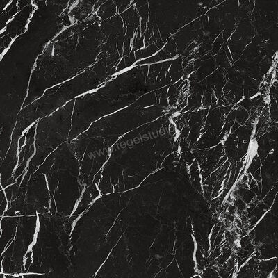 Marazzi Allmarble Elegant Black Lux 75x75 cm Vloertegel / Wandtegel Glanzend Vlak Lux M4F7 | 222411