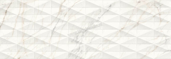 Marazzi Allmarble Wall Golden White Struttura Pavé Satin 3D 40x120 cm Wandtegel Golden White Struttura Pavé Satin 3D Mat Gestructureerd Satin M6TK | 222450