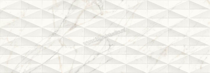Marazzi Allmarble Wall Golden White Struttura Pavé Satin 3D 40x120 cm Wandtegel Golden White Struttura Pavé Satin 3D Mat Gestructureerd Satin M6TK | 222471