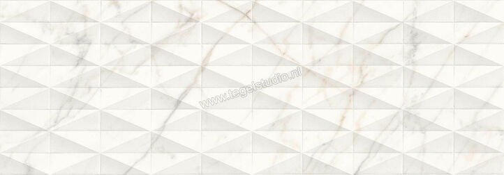 Marazzi Allmarble Wall Golden White Struttura Pavé Satin 3D 40x120 cm Wandtegel Golden White Struttura Pavé Satin 3D Mat Gestructureerd Satin M6TK | 222492