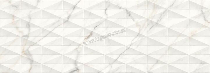 Marazzi Allmarble Wall Golden White Struttura Pavé Satin 3D 40x120 cm Wandtegel Golden White Struttura Pavé Satin 3D Mat Gestructureerd Satin M6TK | 222513