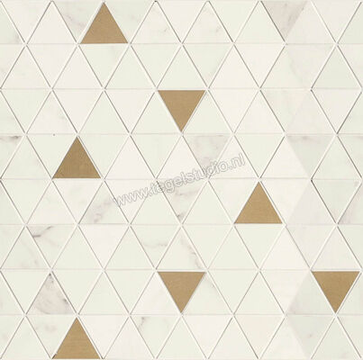 Marazzi Allmarble Wall Statuario Satin 40x43 cm Mozaiek Mosaico Tria Satin Mat Vlak Satin M8GZ | 222996