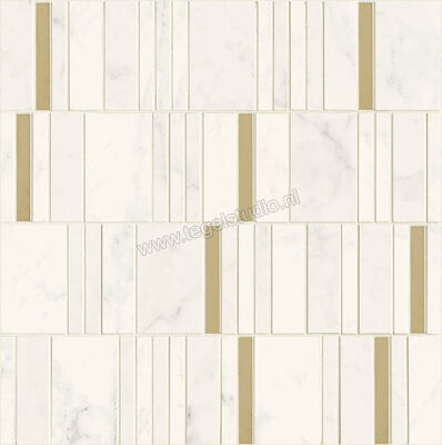 Marazzi Allmarble Wall Altissimo Lux 40x40 cm Mozaiek Mosaico Barcode Lux Glanzend Vlak Lux M8HA | 223197