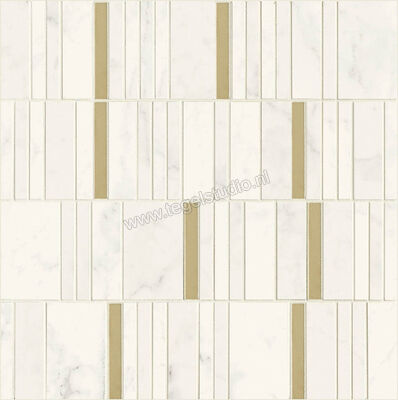 Marazzi Allmarble Wall Altissimo Lux 40x40 cm Mozaiek Mosaico Barcode Lux Glanzend Vlak Lux M8HA | 223203