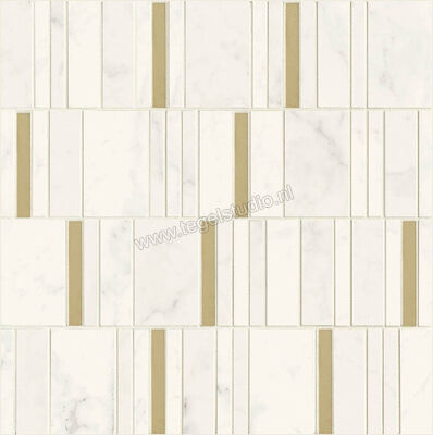 Marazzi Allmarble Wall Altissimo Lux 40x40 cm Mozaiek Mosaico Barcode Lux Glanzend Vlak Lux M8HA | 223212