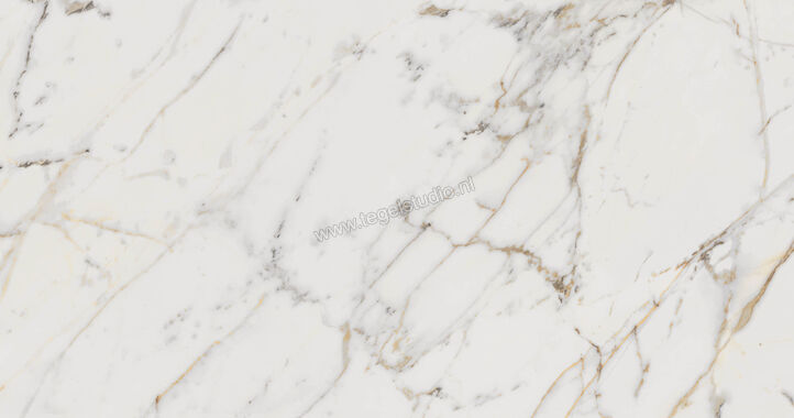 Marazzi Allmarble Golden White Lux 75x150 cm Vloertegel / Wandtegel Glanzend Vlak Lux M4GC | 223248