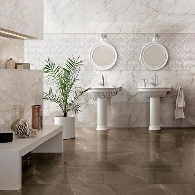 Marazzi Allmarble Wall Golden White Lux 40x120 cm Wandtegel Decoro Regent Lux Glanzend Vlak Lux M8T9 | 223350