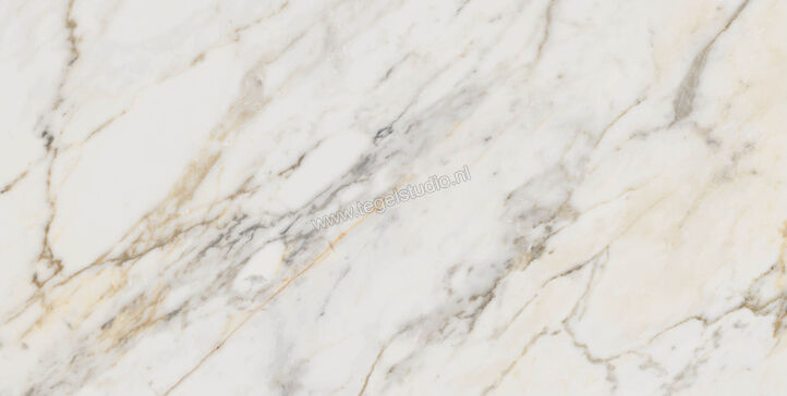 Marazzi Allmarble Golden White Lux 60x120 cm Vloertegel / Wandtegel Glanzend Vlak Lux M4GM | 223365