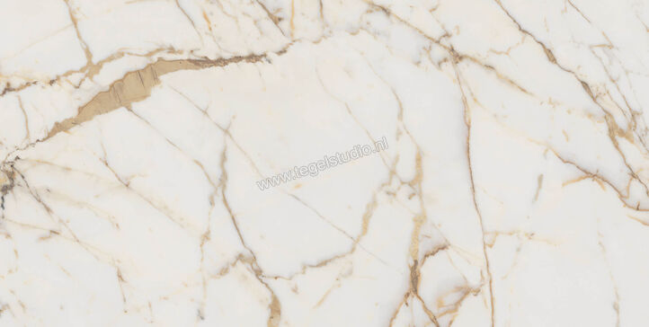 Marazzi Allmarble Golden White Lux 60x120 cm Vloertegel / Wandtegel Glanzend Vlak Lux M4GM | 223374