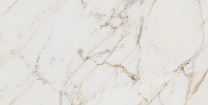 Marazzi Allmarble Golden White Lux 60x120 cm Vloertegel / Wandtegel Glanzend Vlak Lux M4GM | 223386