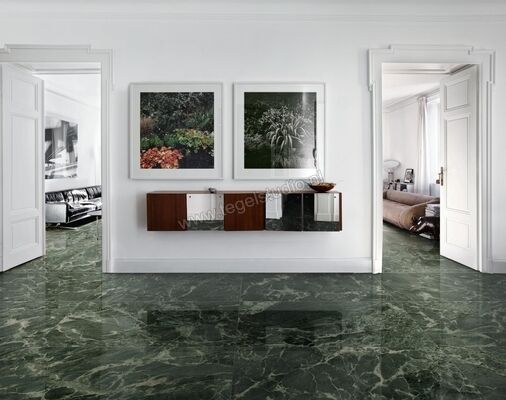 Marazzi Allmarble Verde Aver Lux 75x150 cm Vloertegel / Wandtegel Glanzend Vlak Lux M9JH | 223500