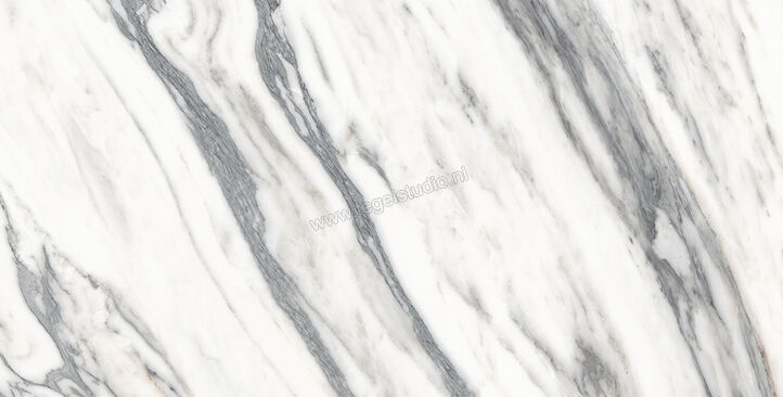 Marazzi Allmarble Bianco Arni Lux 75x150 cm Vloertegel / Wandtegel Glanzend Vlak Lux MEKZ | 224274